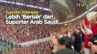 Meski Kalah Jumlah, Pendukung Indonesia Bak Tanding di Kandang Sendiri