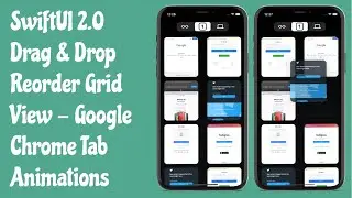 SwiftUI 2.0 Drag & Drop - Reordering Grid View Items - Custom Picker - SwiftUI Tutorials