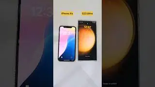 iphone Xs vs Samsung S23 Ultra boot test #samsung #youtubeshorts #shorts