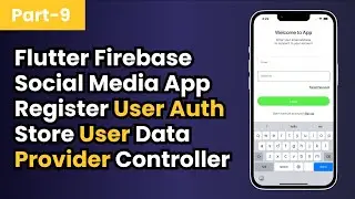 Part-9 Sign Up Registered Data in Firebase || Flutter Firebase Social Media Application