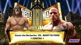 ¡Conan el Bárbaro vs Martyn Ford! ¡Lucha Brutal en WWE 2K24! 💥💪