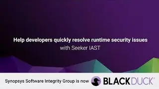 Finding vulnerabilities in running applications with Seeker IAST | Black Duck