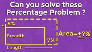 How to Solve Percentage Problems in 3 Seconds | Percentage Tricks | Find Out Area?