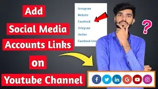 how to add social media link in youtube channel