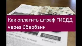 Как оплатить штраф ГИБДД через Сбербанк. Советы