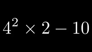 How to Simplify a Number Expression with Exponents, Mulitplication, and Subtraction