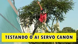 testando o modo AI Servo Canon