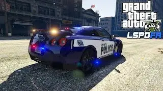 GTA 5 LSPDFR Police Mod - Check out the Nissan GT-R R35!!