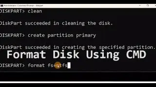 how to format disk using cmd