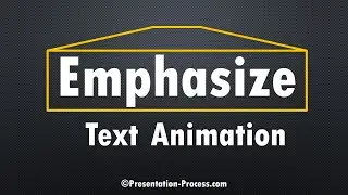 Highlight Key Words with PowerPoint Text Animation