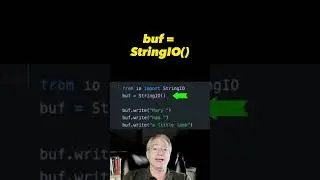 Using StringIO to concatenate Python strings QUICKLY #python #shorts