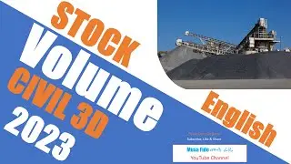 Stock Volume| How to Calculate Stock Volume by Civil 3D 2023| Best way to compute Stock Volume