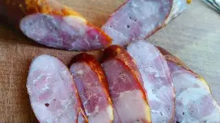 Балыковая колбаса в домашних условиях. Вкусная колбаса быстро и просто.