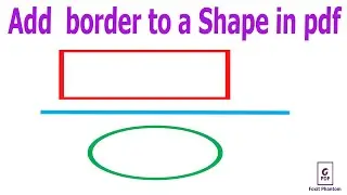 How to Add border to a Shape in a pdf document in Foxit PhantomPDF,