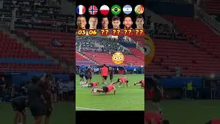 Mbappe VS Neymar VS Messi VS Ronaldo VS Haaland - Push-Ups Challenge 💪💥