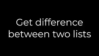 Python :Get difference between two lists(5solution)