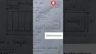 Latest working Design of stairs. Modern Design stair. Stair Section, Material Calculation of stairs