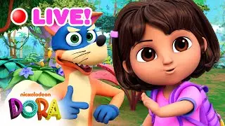 🦊 LIVE 24/7 Swiper No Swiping Marathon of Dora the Explorer | Dora & Friends