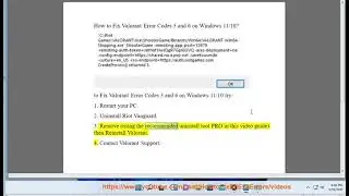 Fix Valorant Error Codes 5 & 6 on Windows 11/10