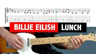 Billie Eilish - Lunch - EASY GUITAR TUTORIAL + TAB