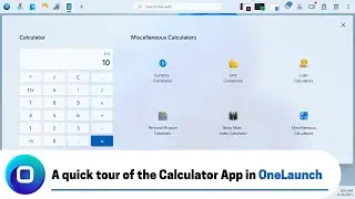 A quick tour of the Calculator App in OneLaunch (2022 Edition)