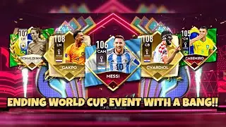 FINALLY GOT MESSI AND RONALDINHO!! ALSO GOT 2 TOTT PLAYERS! [GOODBYE WORLD CUP EVENT!] | FIFA Mobile