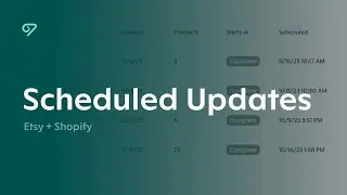 Scheduled Updates for Etsy and Shopify in Vela