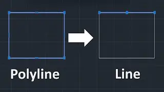 How to Convert Polyline to Line in AutoCAD