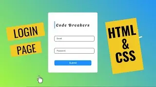 Attractive login page with HTML and CSS only 2023 | Code Breakers