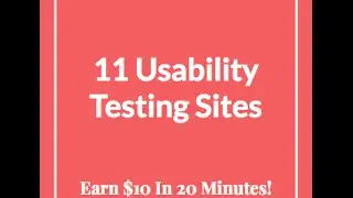11 Website Usability Testing Jobs: $10 In 20 Minutes