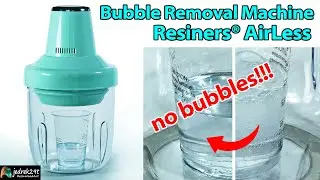 Resiners AirLess. Fastest Air BUBBLES removal from Epoxy Resin I have ever seen / Art Resin