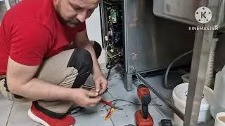 Промышленная посудомойка.Замена тэнов.