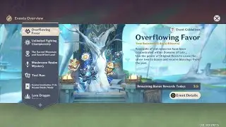 Overflowing Favor Event - Genshin Impact - Version 5.5