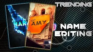 Flag name video editing | Trending Name Editing | Instagram trending Flag name video editing | Intro