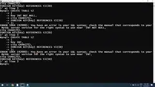 SQL - Constraint - Primary Key - Foreign Key