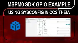 MSPM0 SDK GPIO Example using SysConfig in CCS Theia