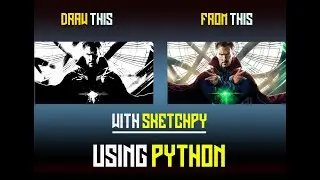 Do you know that you can do this with python using sketchpy ? 🧐|| Dr Strange || Code Hub