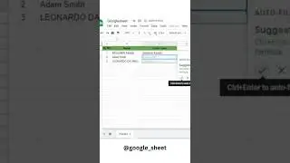 How to change text case to LOWERCASE in Google Sheets #shorts