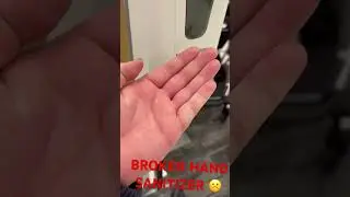 Broken Hand Sanitizer 😤 #handsanitizer #unsatisfying #unsatisfied #satisfying #satisfyingvideo