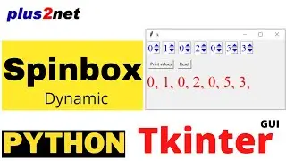 Tkinter generating Spinboxes dynamically and reading the values and resetting textvariable option