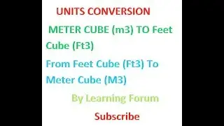 How to convert meter cube to cubic feet and cubic feet to meter cube