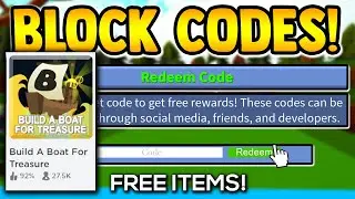 ALL NOVEMBER CODES!! (free items) | Build a boat for Treasure ROBLOX