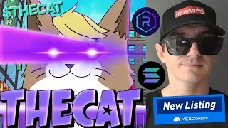 $THECAT - THECAT TOKEN CRYPTO COIN HOW TO BUY THE CAT MEXC GLOBAL SOLANA SOL EYEZ RAYDIUM MEMECOIN