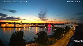 TIMELAPSE Большой таймлапс двух репетиций шоу Алые паруса и празднования Дня России 12 июня 2024