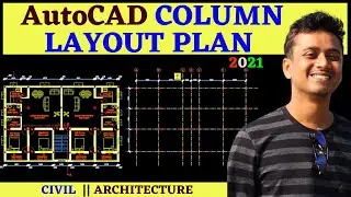 How to draw RCC Column Layout Plan in AutoCAD || Structural Drawing