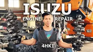 JAPANESE ENGINE WITH 2 CRANKSHAFTS. ISUZU 4HK1