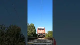 Budapest - Zagreb service speeding along lake Balaton #train #shorts #mav #tiecam #traxx