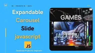 Expandable Image Carousel with HTML CSS and JavaScript