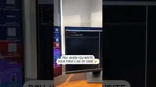 POV writing your first line of code 
