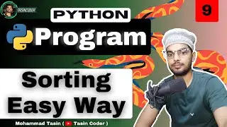Sorting in Python Simple Way ❤️ | Bubble Sort | Python Programs 🔥| Day 9